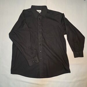 Roundtree & Yorke Gold Label Cotton Twill Non-Iron Shirt 18 36-37 Men's